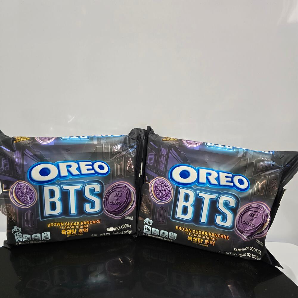2 PACKS - BTS x Oreo Brown Sugar Pancake Cookies Limited Edition (On Hand)